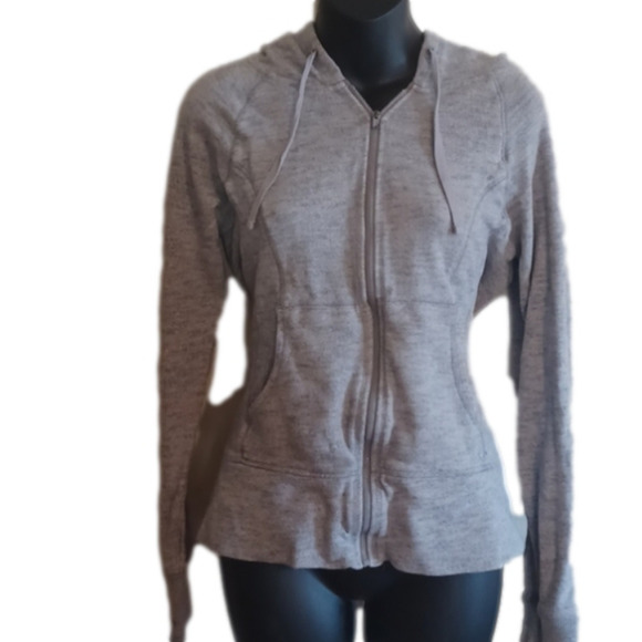 GAP fit Heather greyMarled Yoga hoodie. Size medium.  So comfy. - Picture 1 of 11